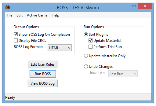 how to run boss load order oblivion